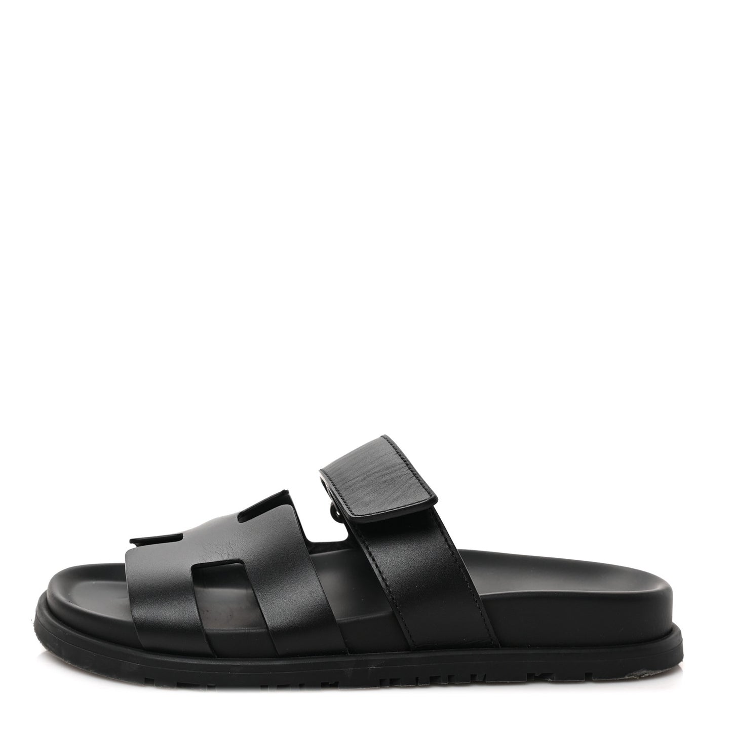 Calfskin Womens Chypre Sandals 35.5 Black