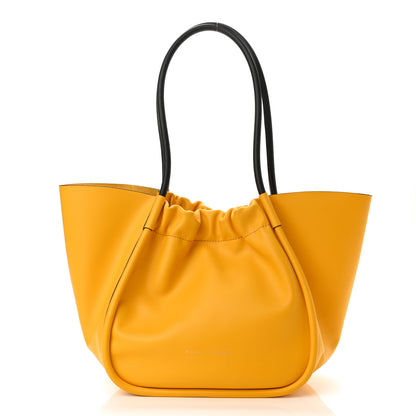Proenza Schouler Calfskin Large Ruched Tote Yellow 2 of 10