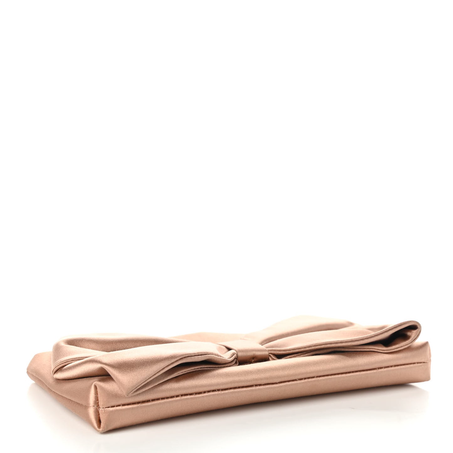 Satin Bow Clutch Poudre