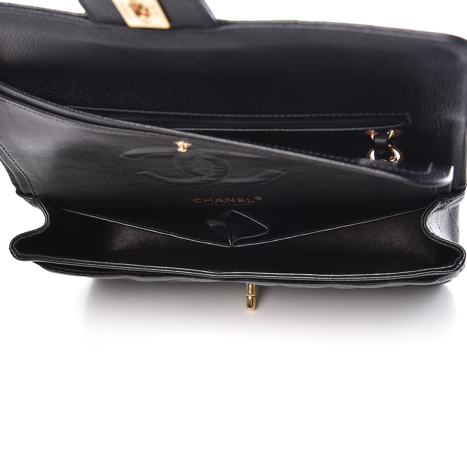 Chanel Caviar Quilted Medium Double Flap Black 5 of 12
