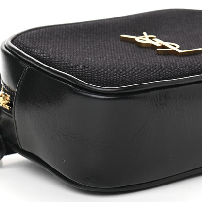 Saint Laurent Calfskin Canvas Monogram Lou Belt Bag Black 7 of 8