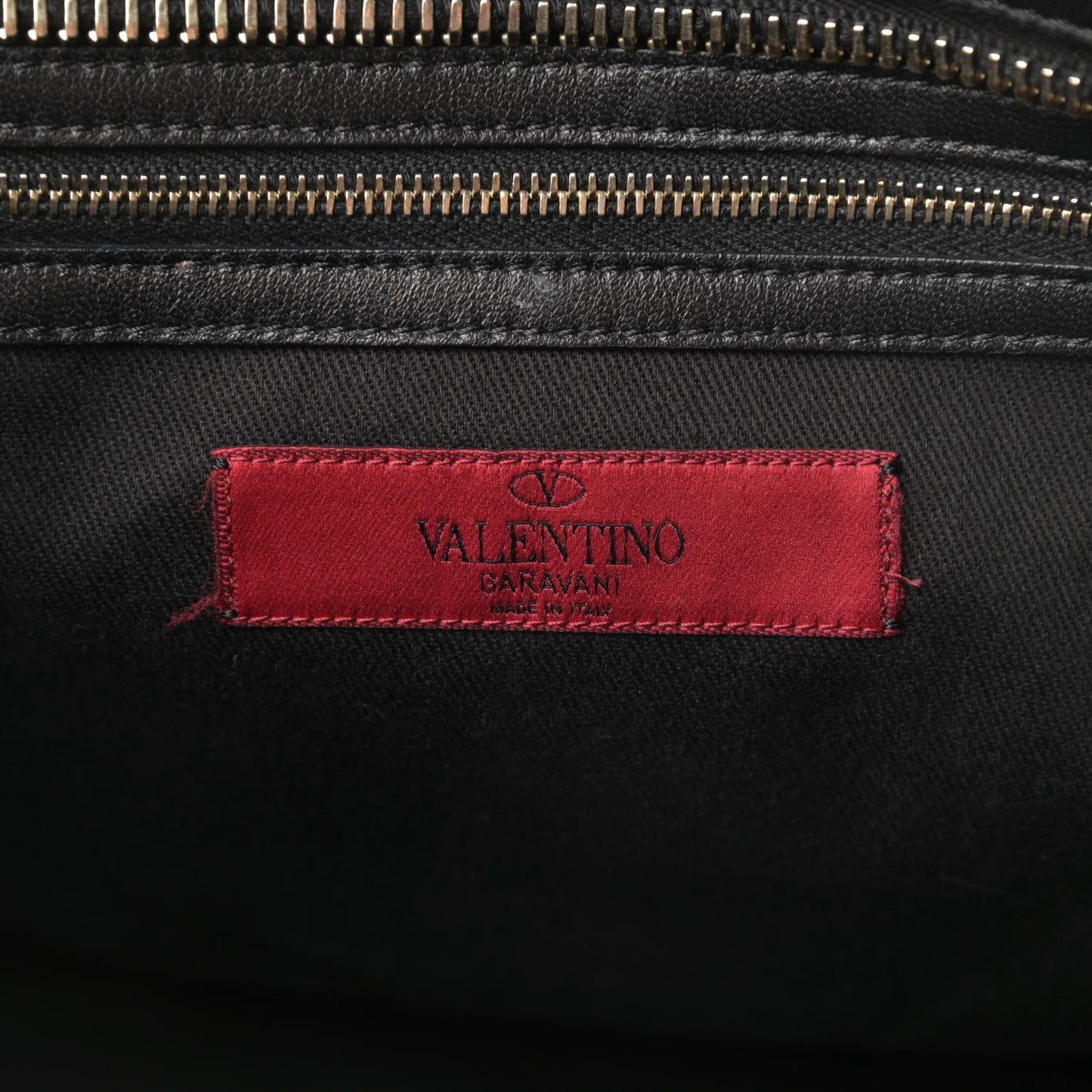 Lambskin Crystal B Diamond Tote Black