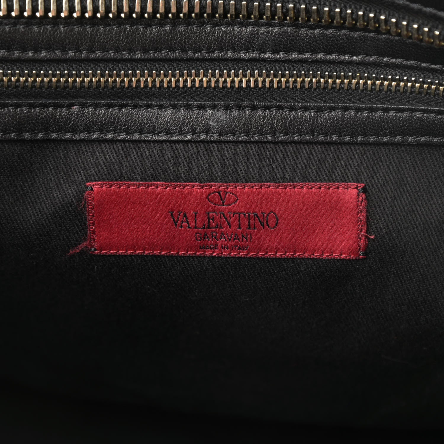 Valentino Garavani Lambskin Crystal B Diamond Tote Black 6 of 21