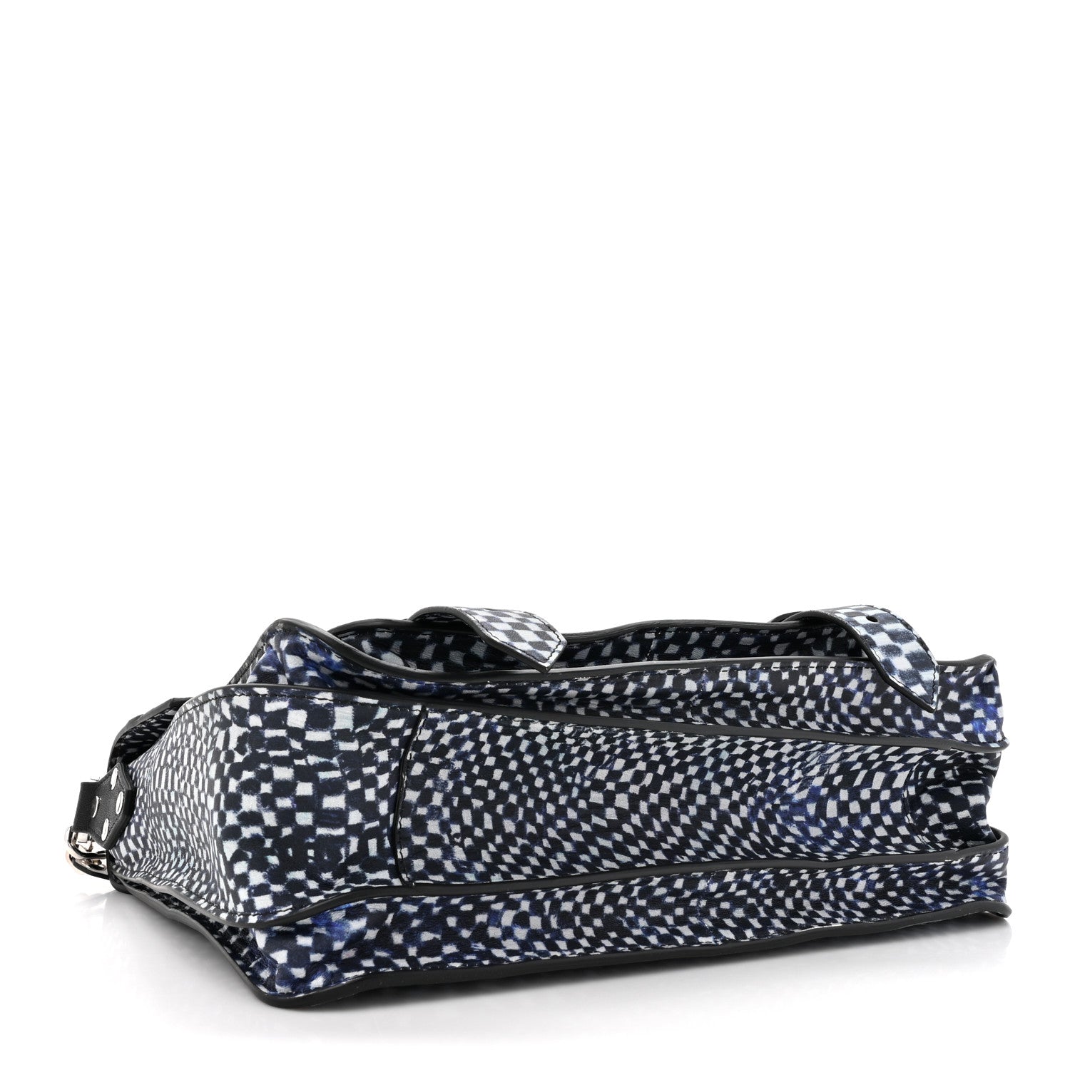 Proenza Schouler X HARMONY KORINE Calfskin PS1 Check Success Medium Satchel Blue 4 of 12