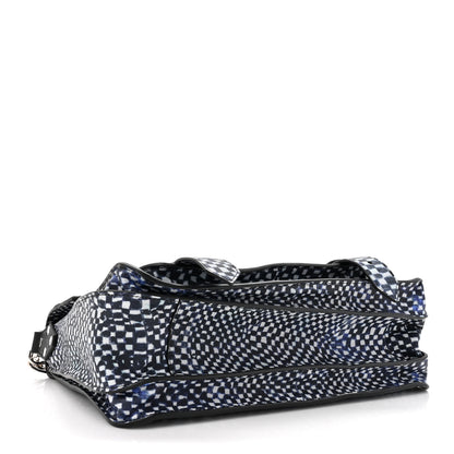 Proenza Schouler X HARMONY KORINE Calfskin PS1 Check Success Medium Satchel Blue 4 of 12
