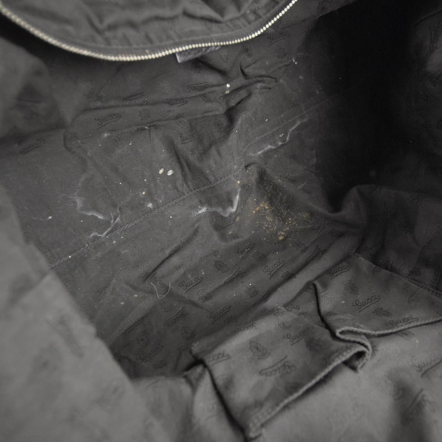 Gucci Leather Large Web Heritage Tote Dark Brown 6 of 9