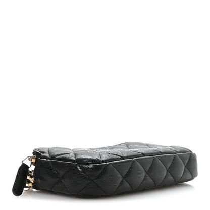 Chanel Caviar Quilted Small Clutch With Chain Black 4 of 12