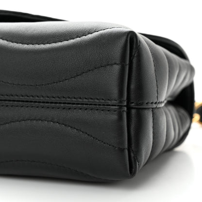 Louis Vuitton LOUIS VUITTON Calfskin New Wave Chain Bag MM NM Black 9 of 9