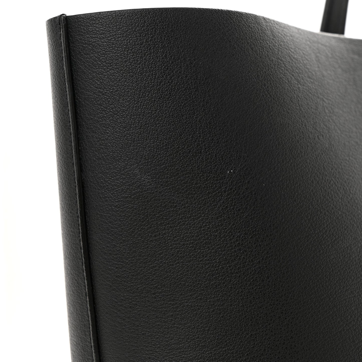 Calfskin East West Shopping Tote Black