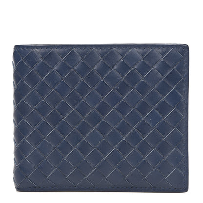 Bottega Veneta Nappa Intrecciato Bi-Fold Wallet Denim 1 of 8
