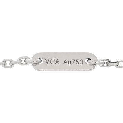 Van Cleef & Arpels 18K White Gold Turquoise Sweet Alhambra Butterfly Bracelet 3 of 4