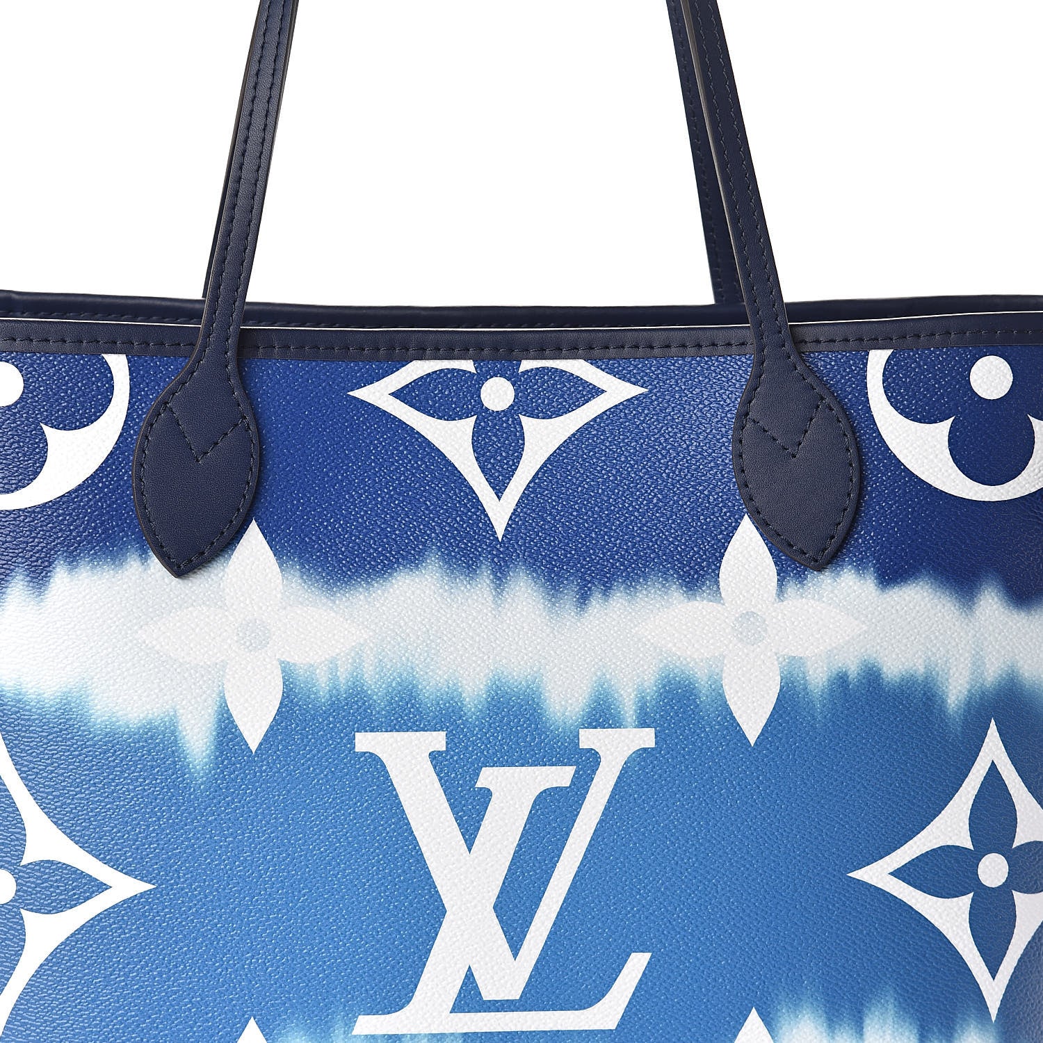 Louis Vuitton Monogram Escale Neverfull MM Blue 8 of 10