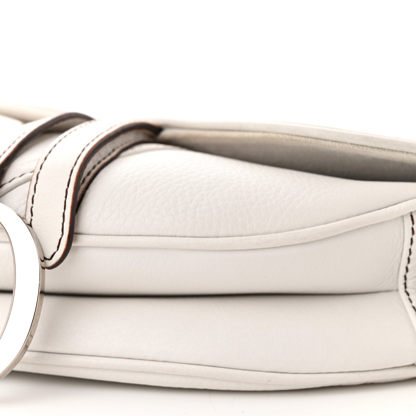 Calfskin Saddle Bag White