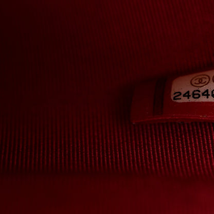 Chanel Wool Calfskin Quilted Gabrielle Pouch Clutch Black 7 of 7