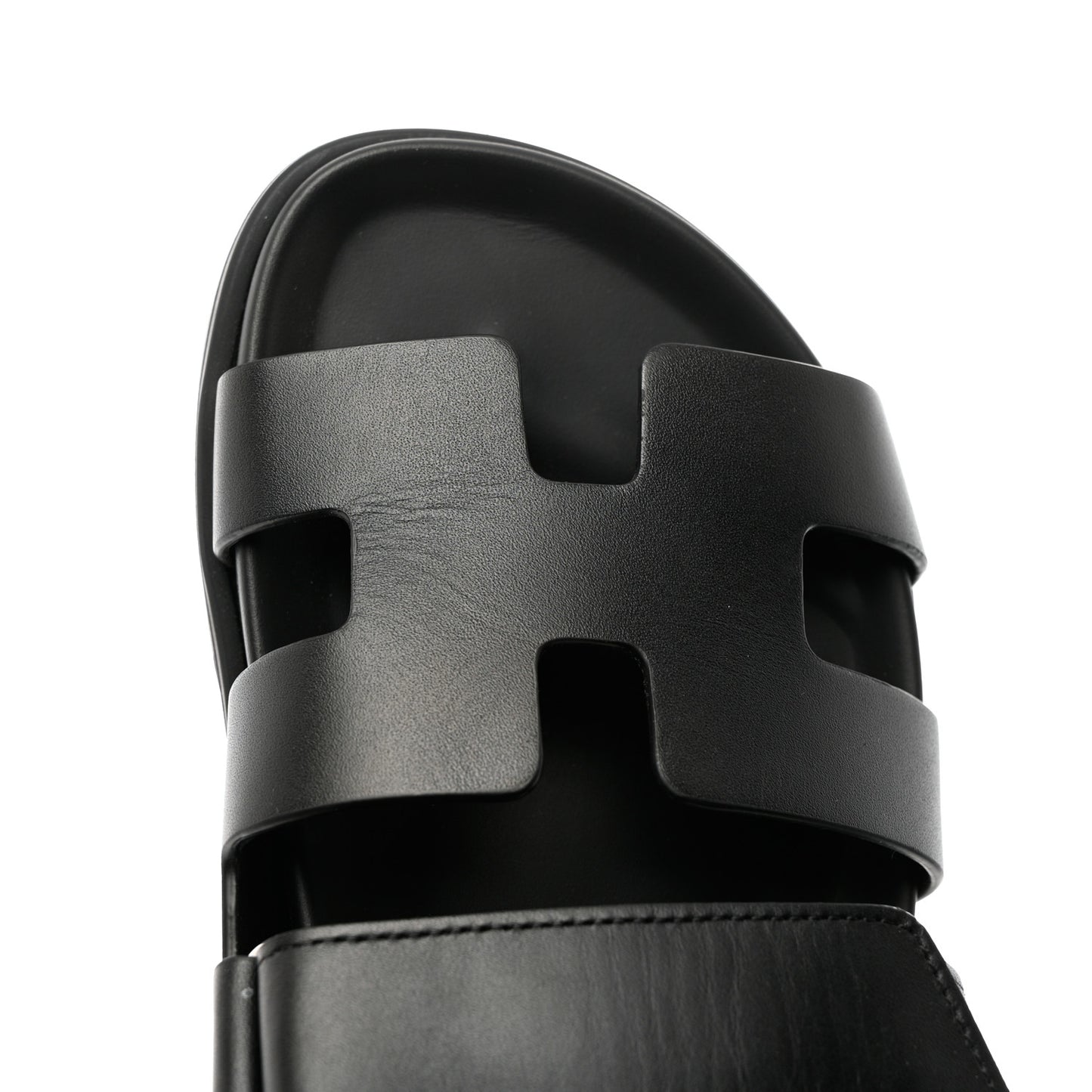 Calfskin Womens Chypre Sandals 35.5 Black