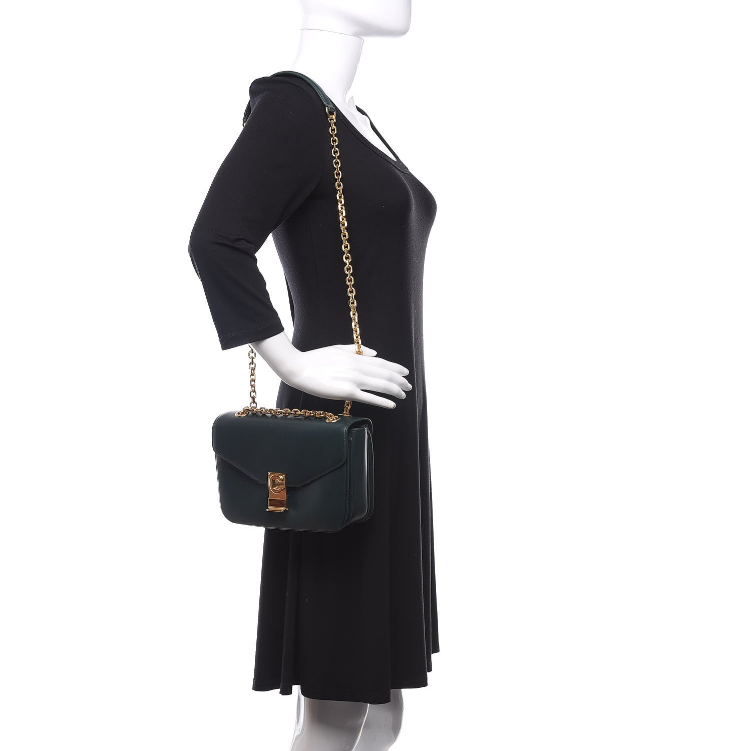 Celine Shiny Calfskin Medium C Bag Amazone 2 of 10