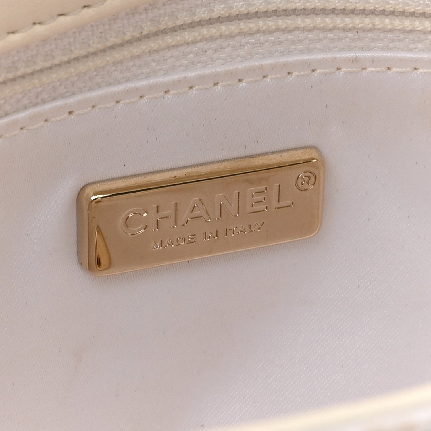 Chanel Sequin Logo Mini Rectangular Flap White Black 6 of 12