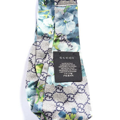 Gucci Silk Monogram Blooms Print Headband Blue 3 of 3