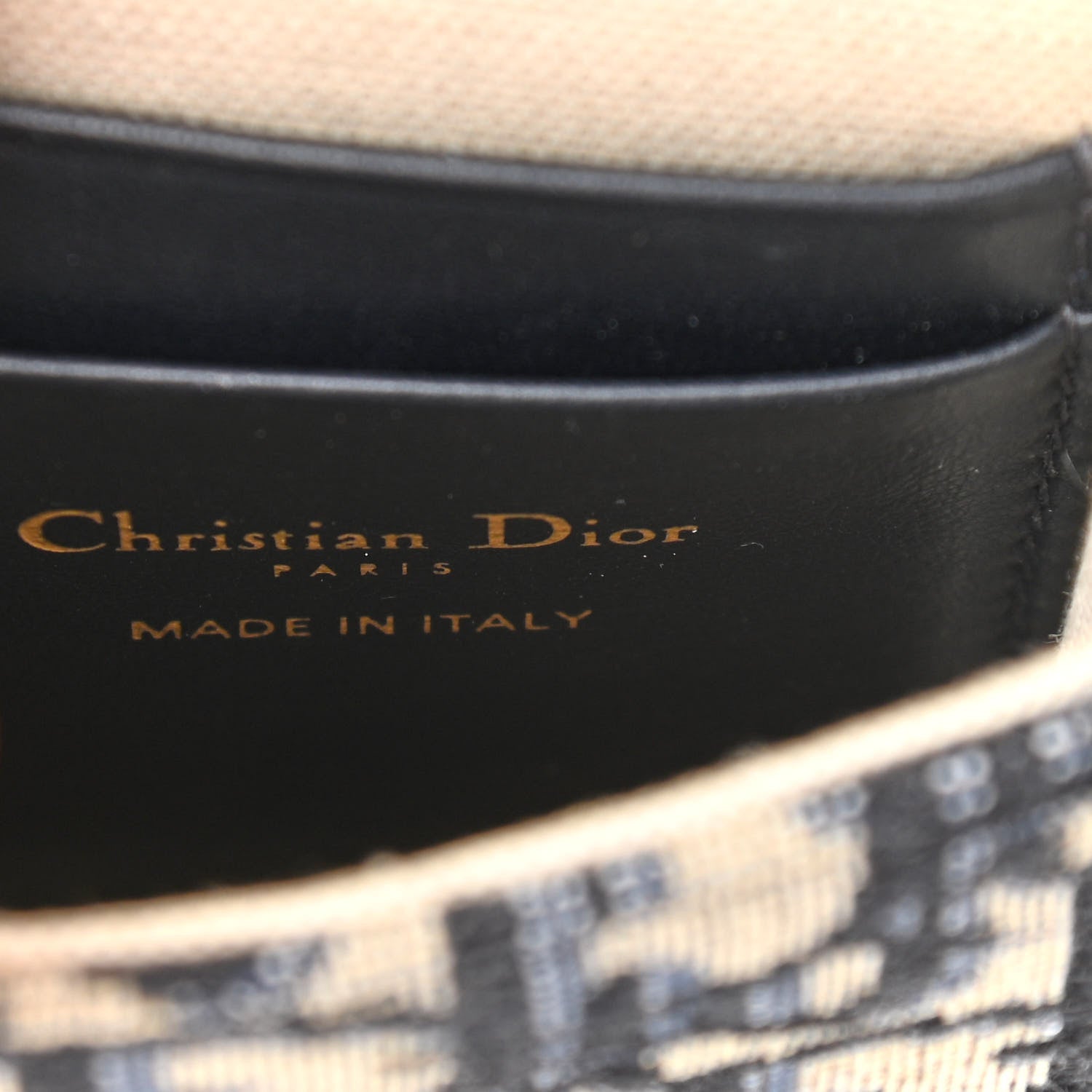 Christian Dior Oblique Vertical Saddle Pouch Blue 6 of 9