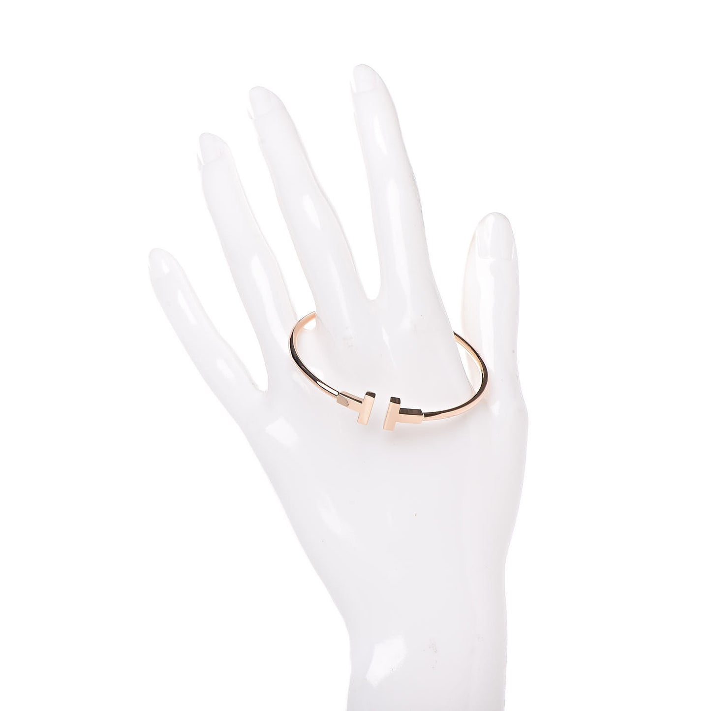 18K Rose Gold T Wire Bracelet