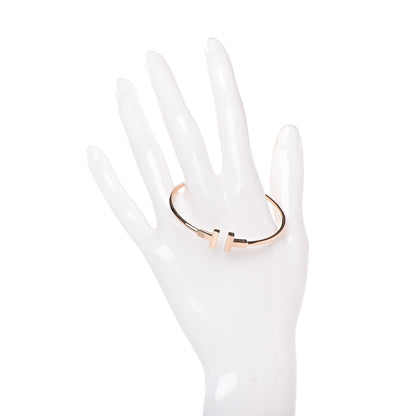 Tiffany 18K Rose Gold T Wire Bracelet 2 of 5