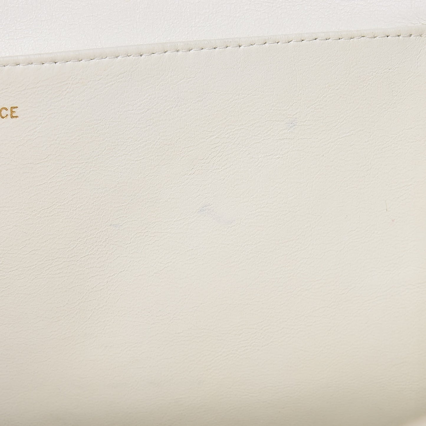 Linen Quilted CC Shopping Tote Beige
