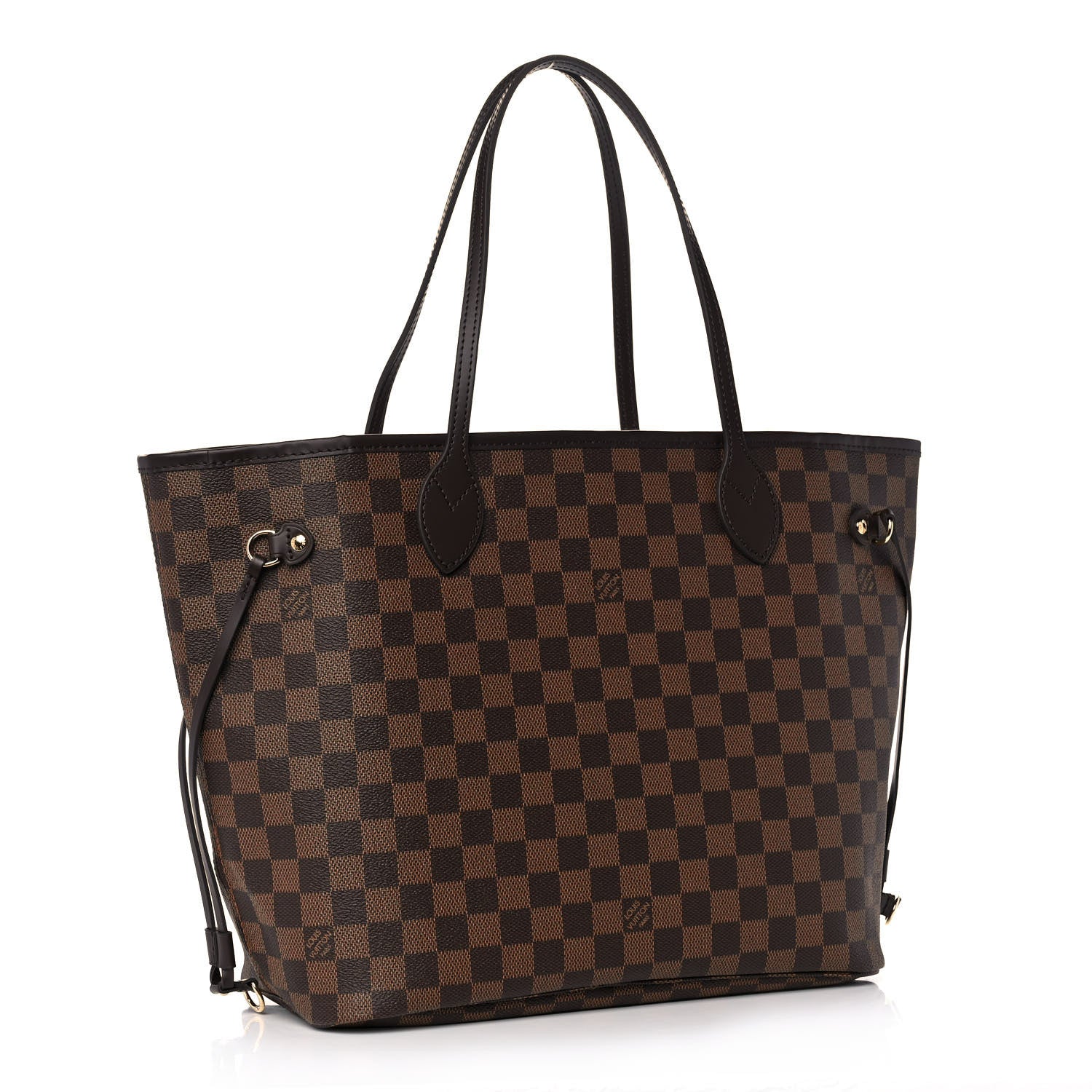 Louis Vuitton Damier Ebene Neo Neverfull MM Rose Ballerine 3 of 12