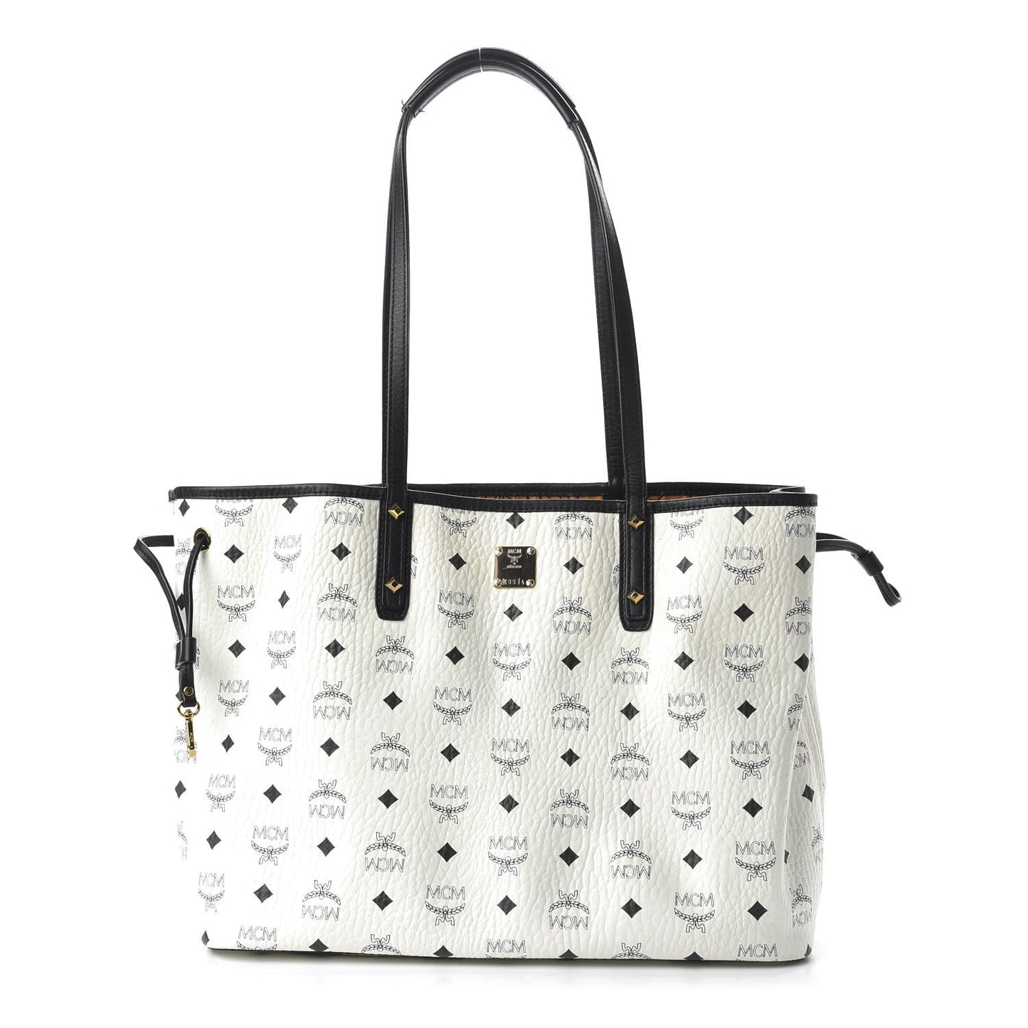 Visetos Medium Project Reversible Shopper Tote White