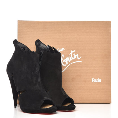 Christian Louboutin Veau Velours Belfeconica 120 Booties 39 Black 8 of 8