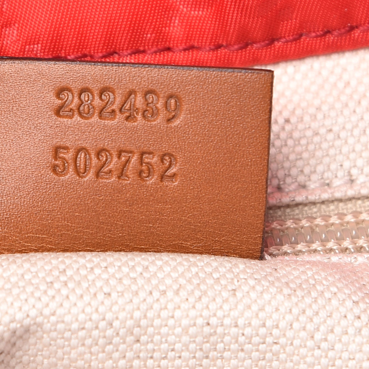 Gucci Nylon Monogram Medium Tote Red 7 of 13