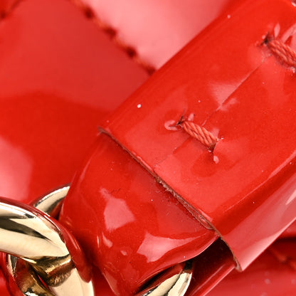 Chanel Patent Quilted 2.55 Ankle Wrist Bag Red 10 of 10