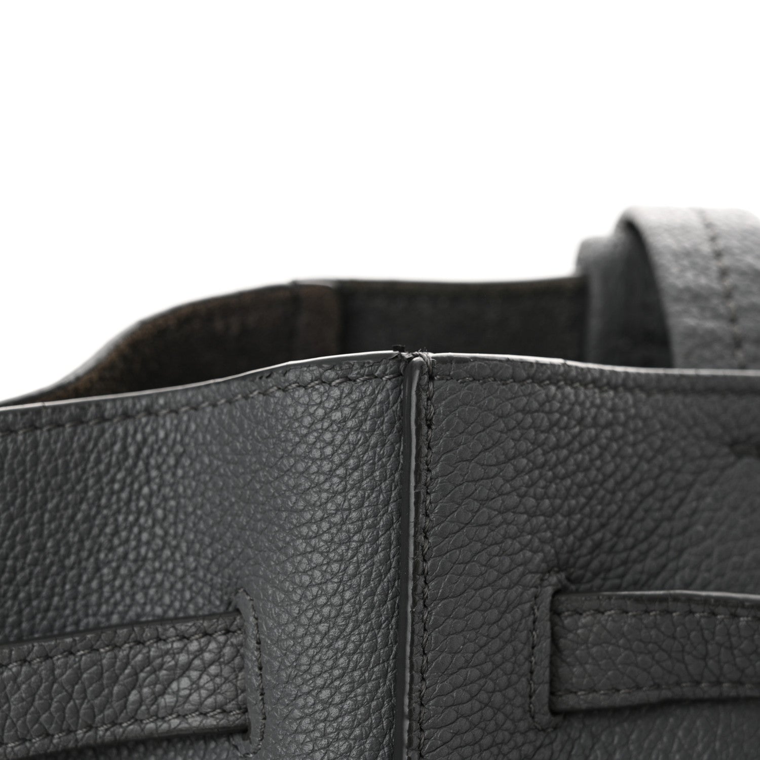 Celine Soft Grained Calfskin Small Belt Cabas Phantom Medium Grey 12 of 13