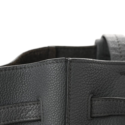 Celine Soft Grained Calfskin Small Belt Cabas Phantom Medium Grey 12 of 13