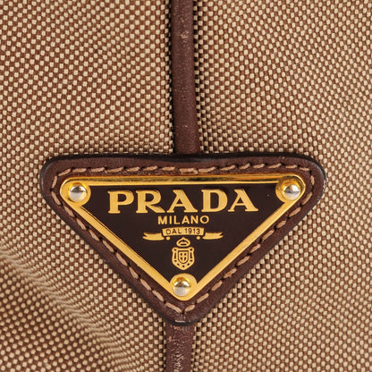 Prada Jacquard Logo Tote Corda Bruciato 5 of 10
