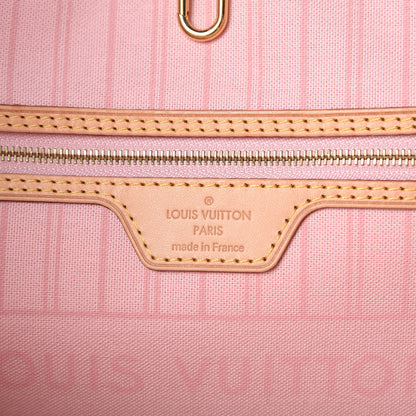 Louis Vuitton Damier Azur Neo Neverfull MM Rose Ballerine 7 of 12