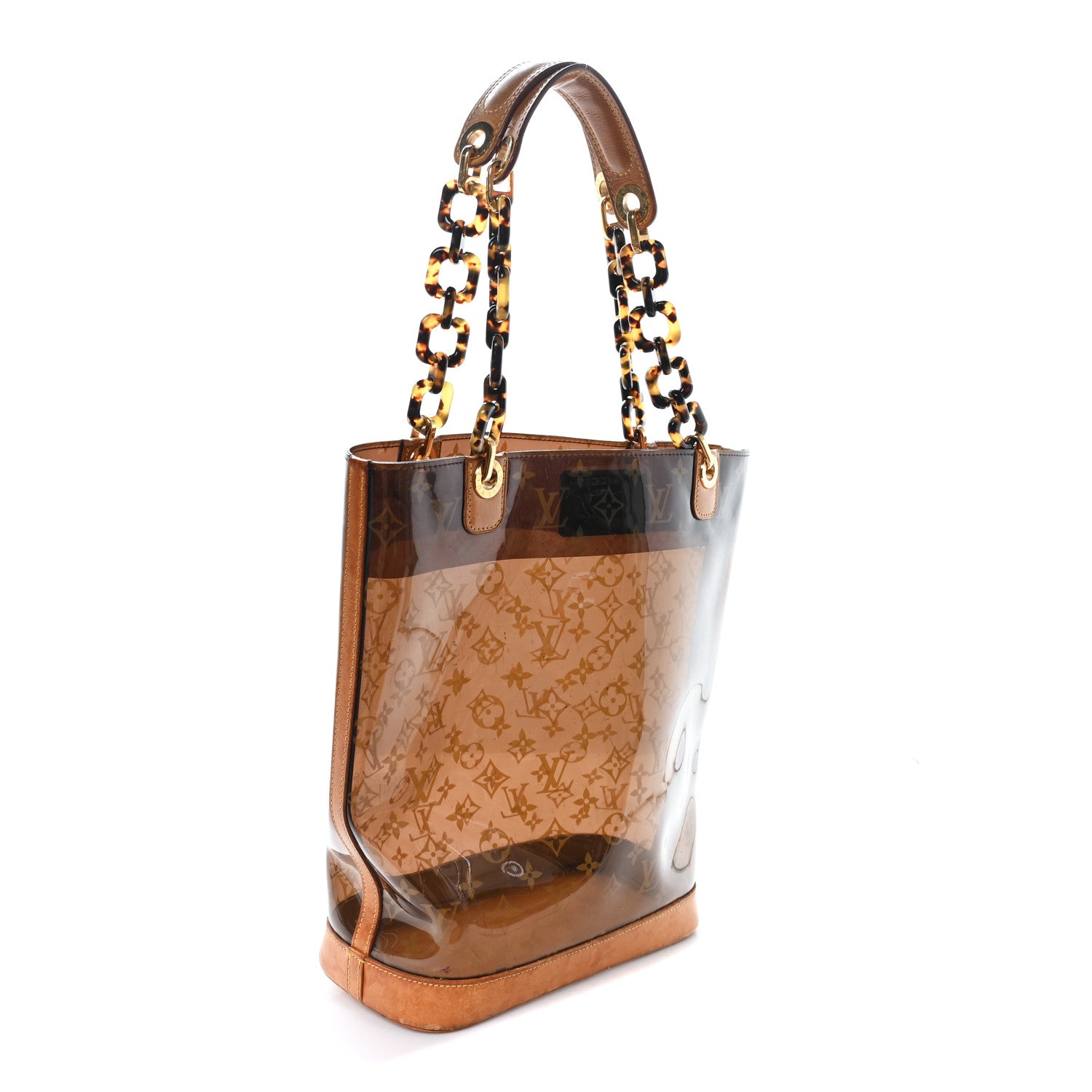 Louis Vuitton Vinyl Cabas Sac Ambre MM 3 of 11