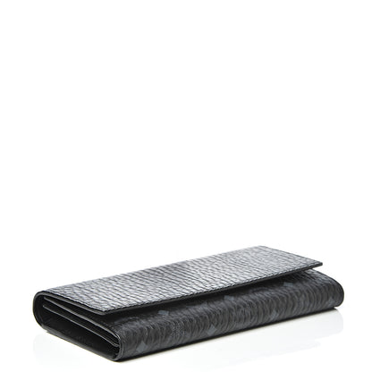 MCM Visetos Continental Flap Wallet Black 3 of 6