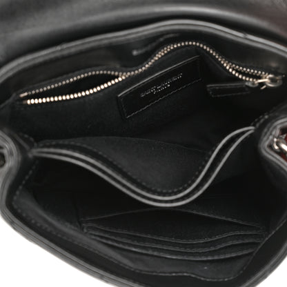 Saint Laurent Calfskin Y Quilted Monogram Toy Loulou Crossbody Bag Black 5 of 12