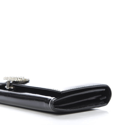 Valentino Garavani Patent Crystal Flap Wallet Black 7 of 10