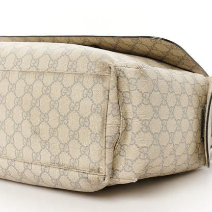Gucci GG Plus Monogram Messenger Diaper Bag Ecru Grigio 11 of 14
