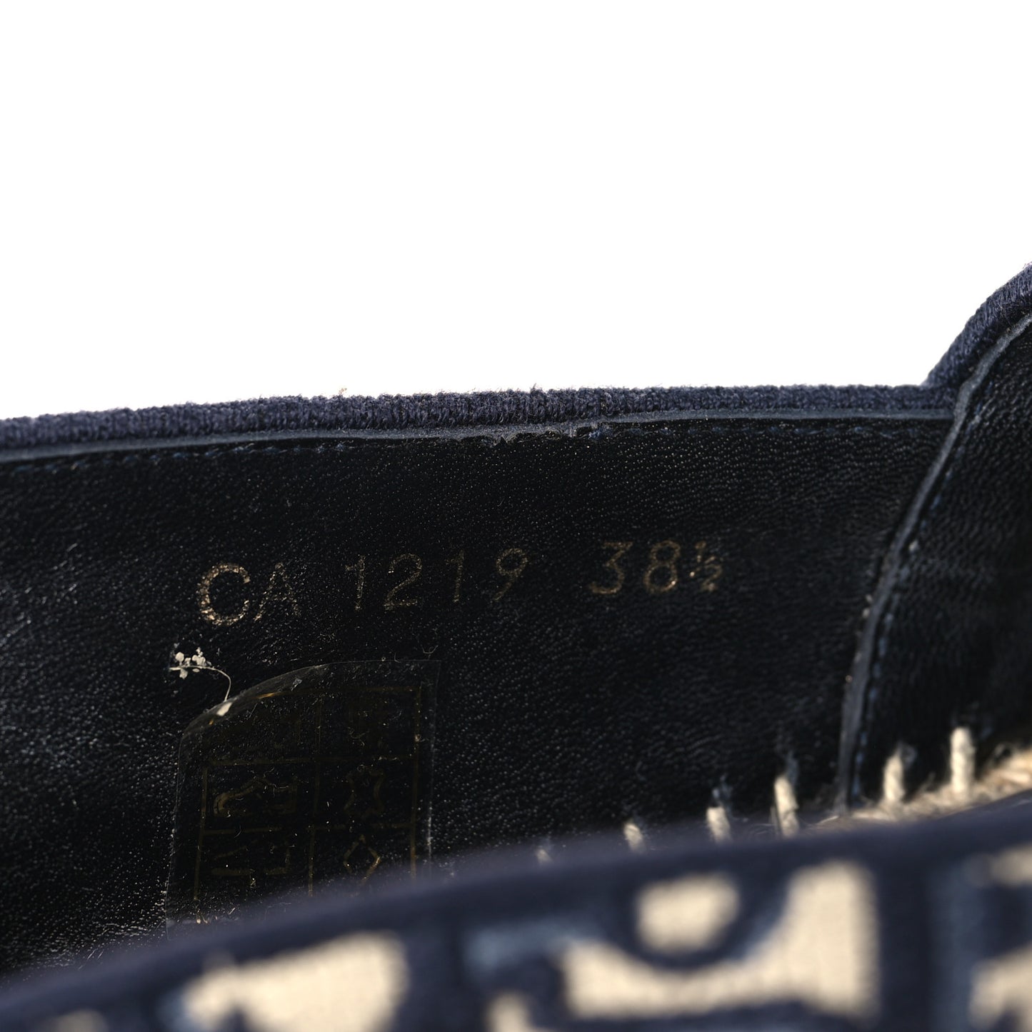 Oblique Embroidered Granville 15mm Espadrilles 38.5 Deep Blue