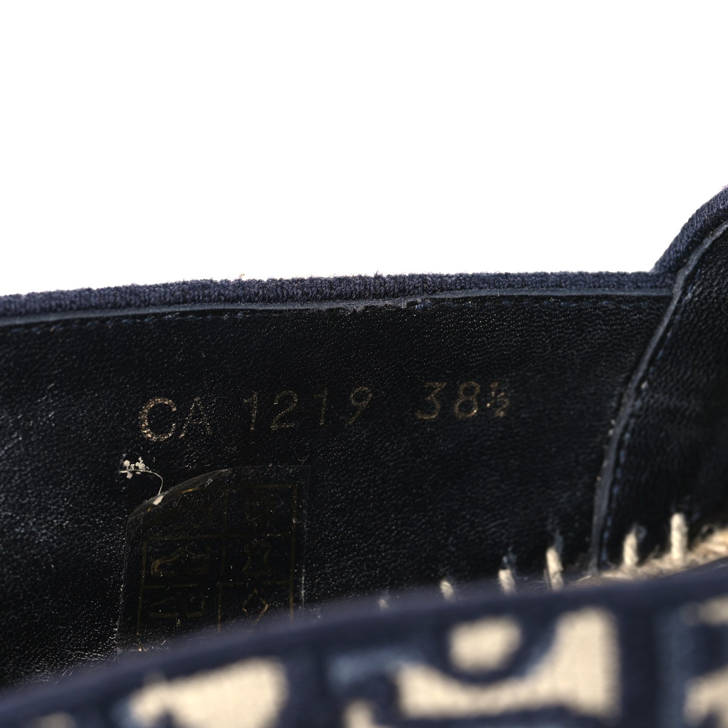 Christian Dior Oblique Embroidered Granville 15mm Espadrilles 38.5 Deep Blue 8 of 9