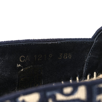 Christian Dior Oblique Embroidered Granville 15mm Espadrilles 38.5 Deep Blue 8 of 9