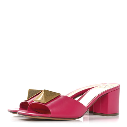 Valentino Garavani Nappa One Stud 60mm Slide Sandals 36.5 Blossom 3 of 8