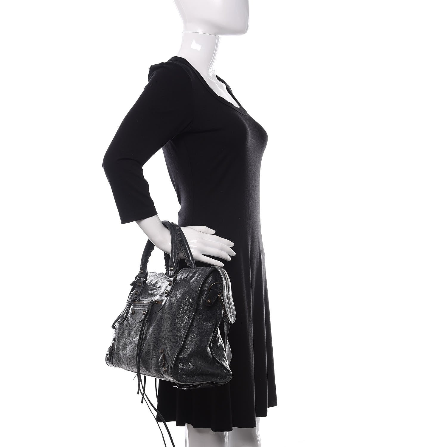 Balenciaga Agneau Classic Hardware City Anthracite 2 of 12