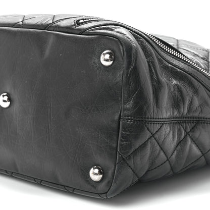 Chanel Aged Calfskin Quilted Large Cotton Club Tote Black 11 of 11