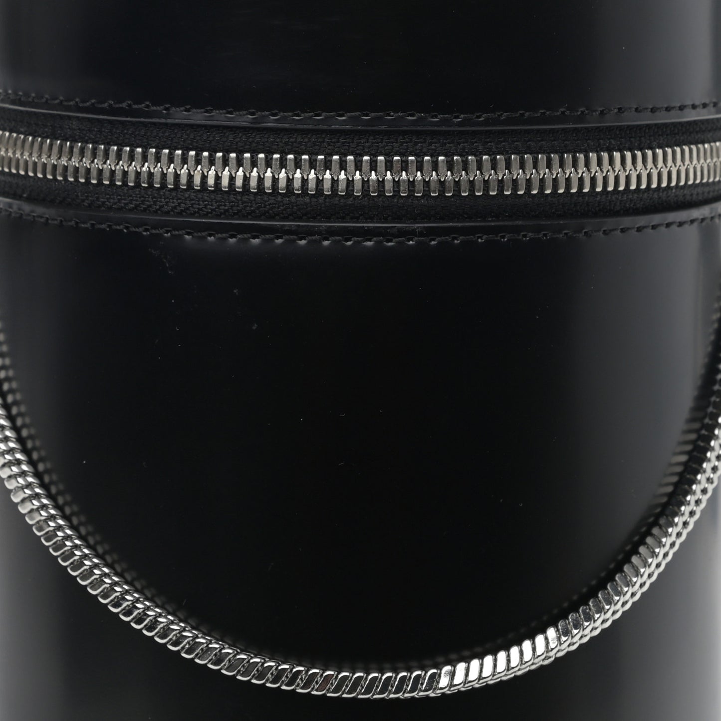 Smooth Calfskin Mini Soleil Barrel Bag Black