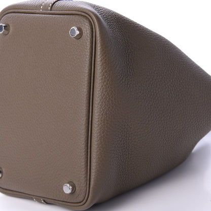 Hermes Taurillon Clemence Picotin Lock 18 PM Etoupe 7 of 11