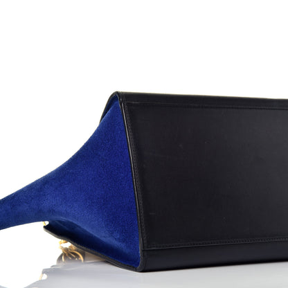 Celine Textured Calfskin Suede Small Tri-Color Trapeze Sand 7 of 9