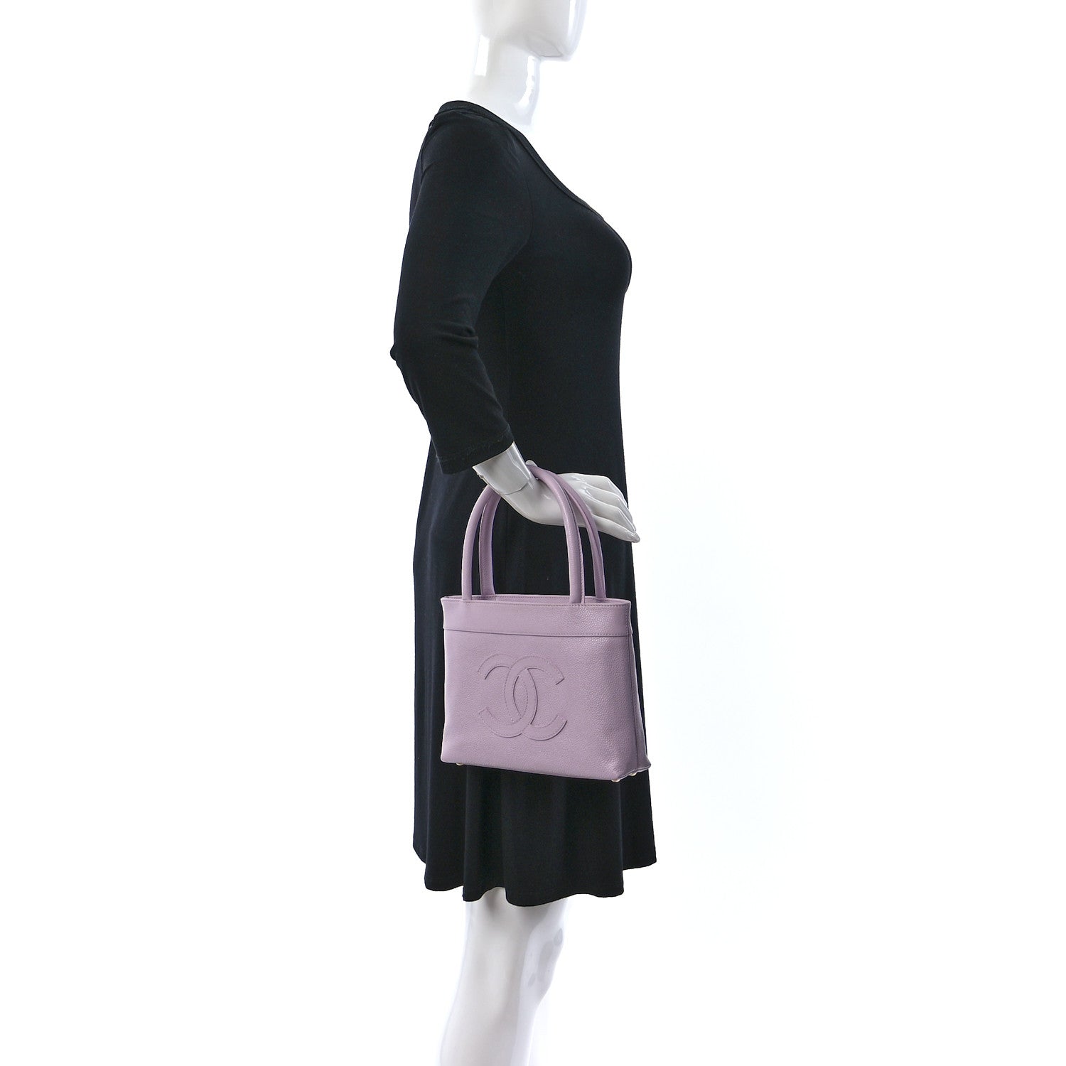 Chanel Caviar CC Shoulder Bag Lavender 2 of 11